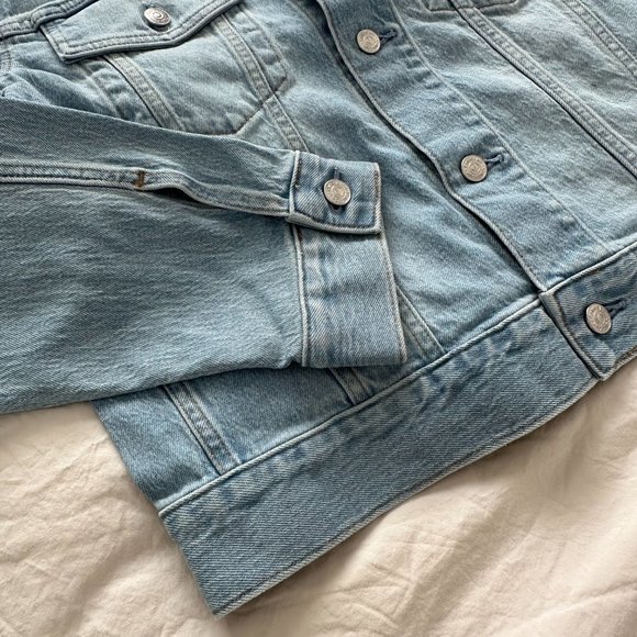 CALVIN KLEIN - Classic Trucker Jacket - Color Marbled Beacon - Picture 3 of 6